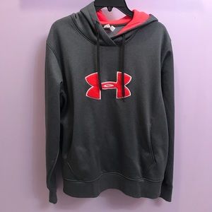 Grey/Hot Pink Under Armour XL Hoodie